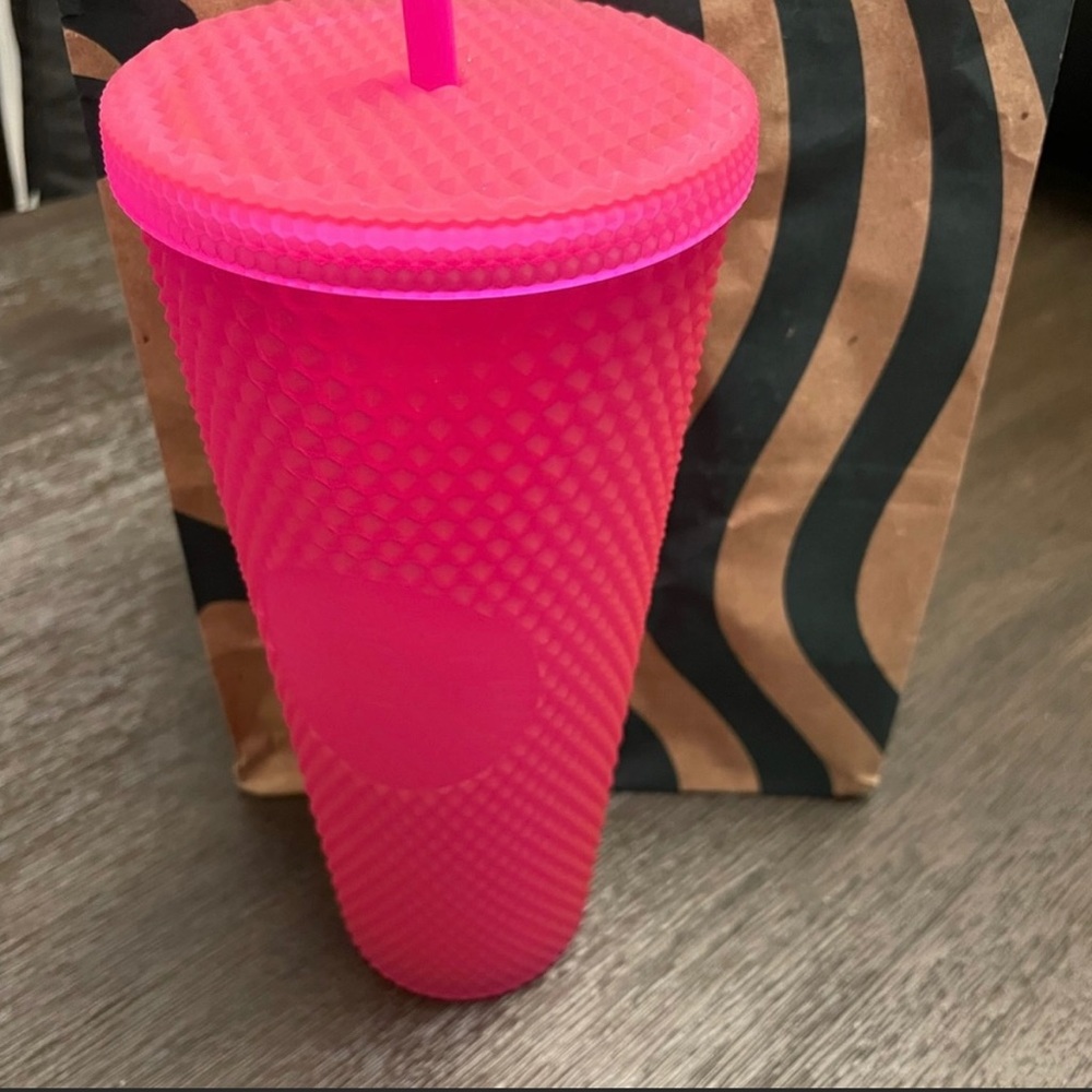 Starbucks pink studded cup